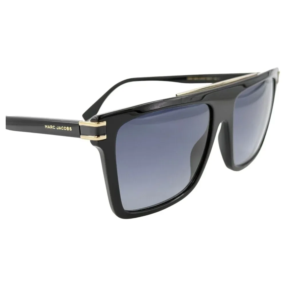 Marc Jacobs MARC 568S Mens Plastic Pilot Sunglass 80790 Black 58-17 Grey Grad